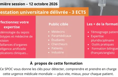 Affiche SPOC SEPSIS